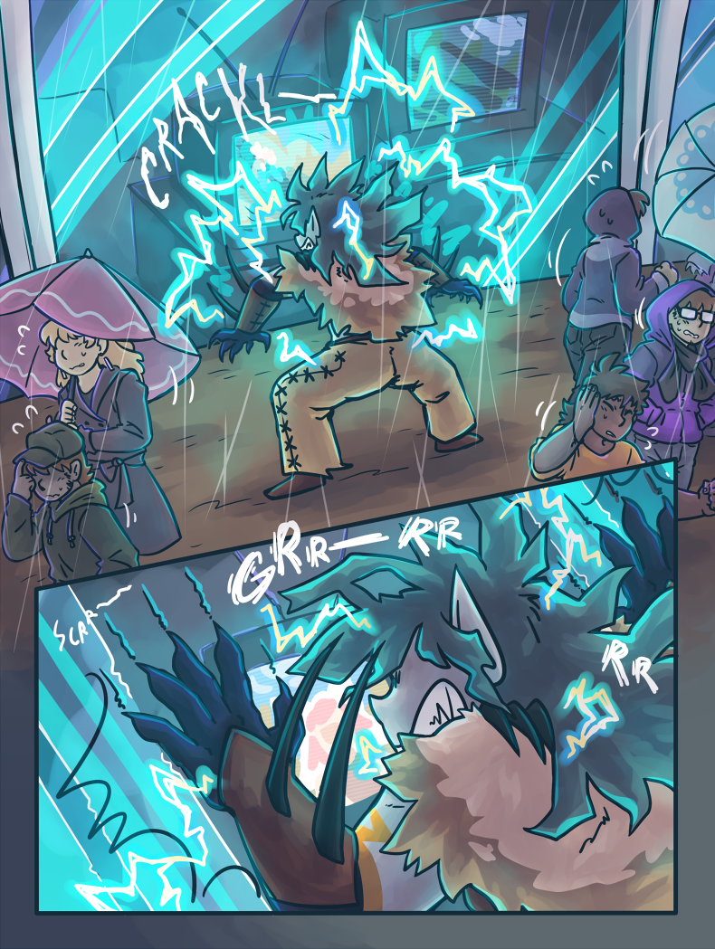 I can't decide if Hurricane's hair is super dry and full of static, or a constantly wet texture. Either way, it's nasty.