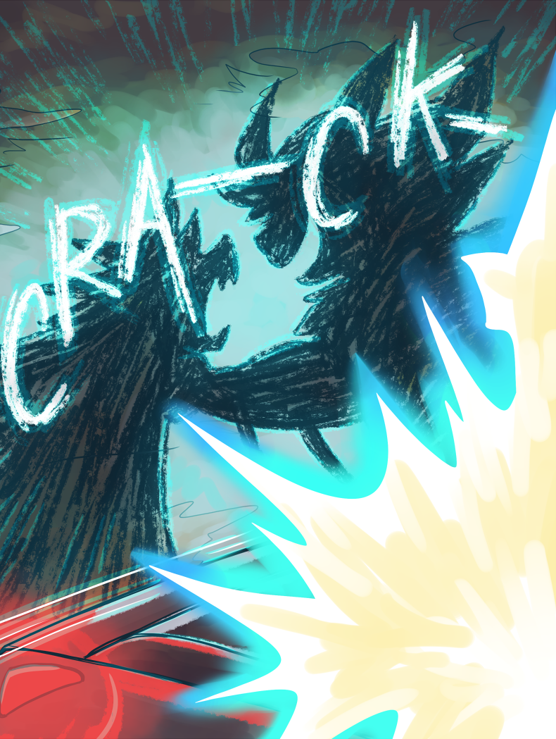 what cracked? bones or thunder? yes.